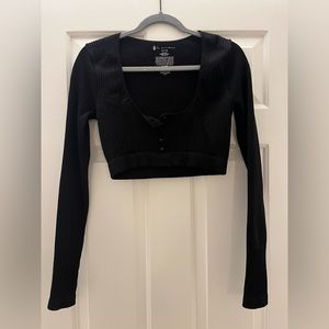 Free People Movement | Black Crop Top (M/L)